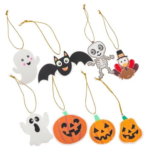 SAFIGLE 8 Stck. Halloween Hängende Dekoration Teiliges mit Kürbis Geist Fledermaus und Flamingo Kleine Halloween Party Deko Vielseitig Einsetzbar Liebevoll Gestaltet Einfach Aufzuhängen SAFIGLE 8 Stck. Halloween Hängende Dekoration Teiliges mit Kürbis Geist Fledermaus und Flamingo Kleine Halloween Party Deko Vielseitig Einsetzbar Liebevoll Gestaltet Einfach Aufzuhängen von SAFIGLE