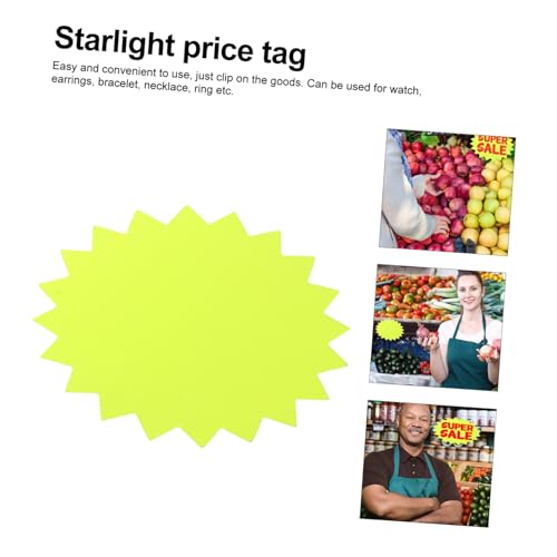 SAFIGLE 80 Stück Teiliges Mittlere Gelb Geformte Preisetiketten aus Papier für Supermarkt Praktische Preisanzeige Auffällige Preisaufkleber zum Beschriften und Bewerben SAFIGLE 80 Stück Teiliges Mittlere Gelb Geformte Preisetiketten aus Papier für Supermarkt Praktische Preisanzeige Auffällige Preisaufkleber zum Beschriften und Bewerben von SAFIGLE