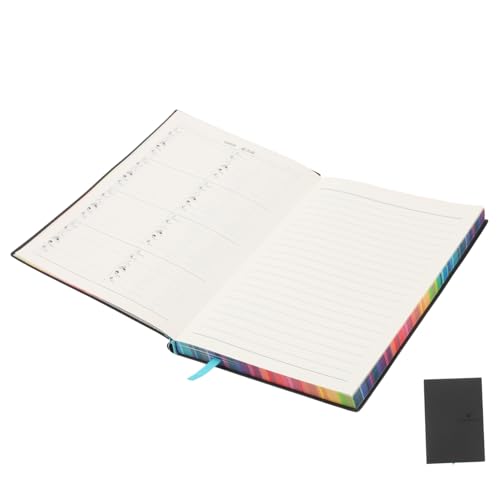 SAFIGLE Business Notizbuch mit Künstlichem Leder Tragbares Notizheft mit Farbigen Blättern Elegantes Journal für Studenten Büro und Tagebuchführung von SAFIGLE