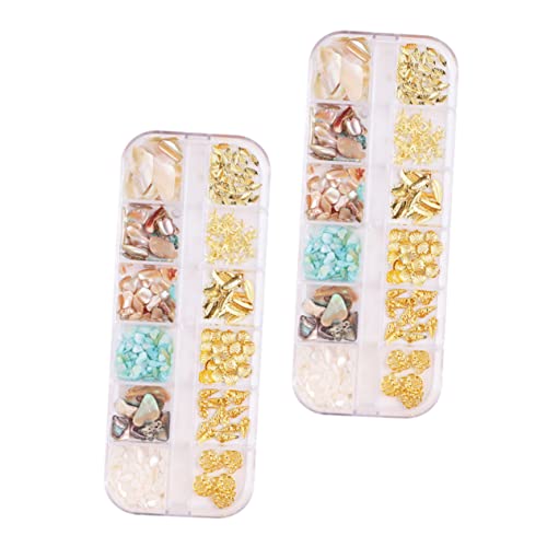 SAFIGLE DIY Maniküre Dekorationsset Boxen mit Fächern Vielseitige Nagelzubehör für Nagelkunst für Besondere Anlässe Algen SAFIGLE DIY Maniküre Dekorationsset Boxen mit Fächern Vielseitige Nagelzubehör für Nagelkunst für Besondere Anlässe Algen von SAFIGLE