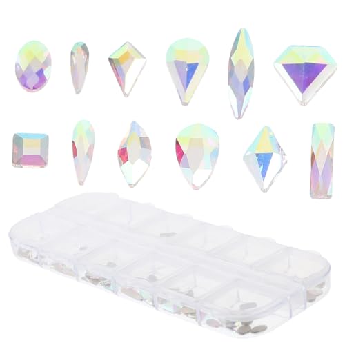 SAFIGLE DIY Nagelkunst mit Flachen Rückseite Bling Fächer Nail Art Dekorationen für Maniküre Bastelarbeiten und Designs Sicher und Leicht Funkelnde SAFIGLE DIY Nagelkunst mit Flachen Rückseite Bling Fächer Nail Art Dekorationen für Maniküre Bastelarbeiten und Designs Sicher und Leicht Funkelnde von SAFIGLE