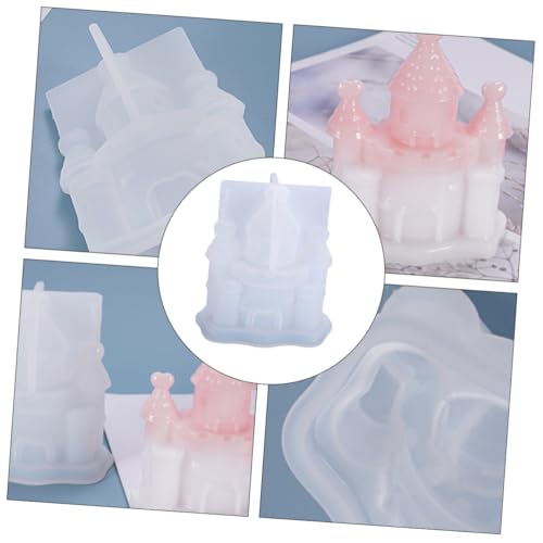 SAFIGLE DIY Silikonform Schloss Silica Gel Gießform für Handwerk Skulpturen Basteln Kindergarten Geeignet Langlebig Praktisch von SAFIGLE
