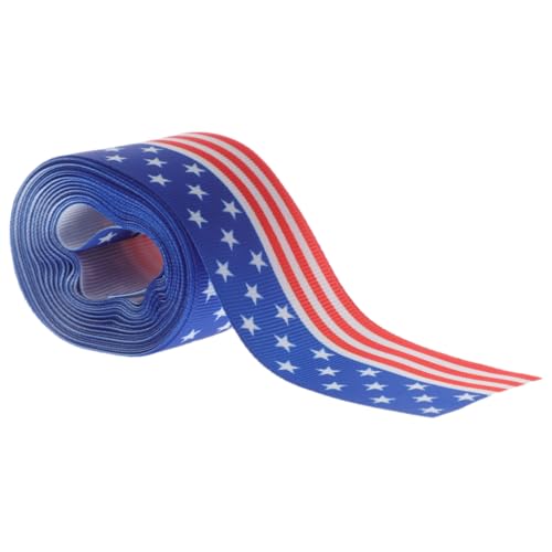 SAFIGLE Dekoband mit Stars And Stripes Design Unabhängigkeitstag Schleifenband für Geschenkverpackung DIY Basteln und Festliche Deko Breit SAFIGLE Dekoband mit Stars And Stripes Design Unabhängigkeitstag Schleifenband für Geschenkverpackung DIY Basteln und Festliche Deko Breit von SAFIGLE