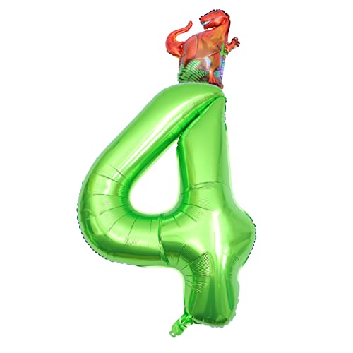 SAFIGLE Digitaler Aluminiumfolienballon Dinosaurier-ballon Ballons Dekor Geburtstagsdeko Fotoverzierung Riesige Anzahl Ballons Nummernfolienballons 0-9 Nummernballon Kind Passen Emulsion von SAFIGLE