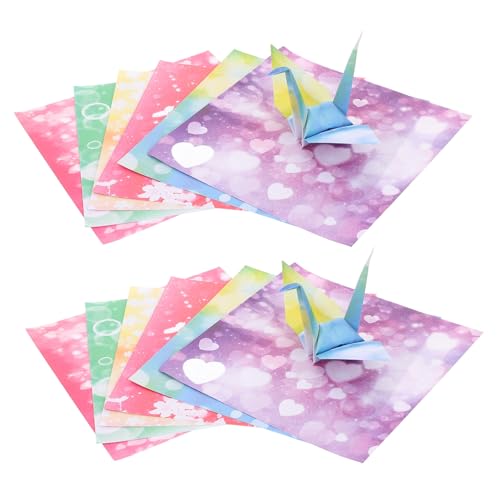 SAFIGLE Doppelseitiges Origami Papier Farbverlauf Bunt Sternenmuster Faltpapier für DIY Bastelarbeiten Schule Kunsthandwerk SAFIGLE Doppelseitiges Origami Papier Farbverlauf Bunt Sternenmuster Faltpapier für DIY Bastelarbeiten Schule Kunsthandwerk von SAFIGLE