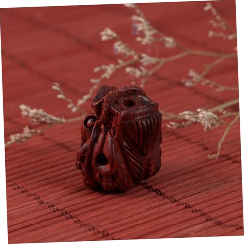 SAFIGLE Dreidimensionaler Handgeschnitzter Holzanhänger Drachenkopf aus Blutbaumholz für DIY Schlüsselanhänger Armband Schmuckzubehör Handgefertigt Langlebig und Glatt SAFIGLE Dreidimensionaler Handgeschnitzter Holzanhänger Drachenkopf aus Blutbaumholz für DIY Schlüsselanhänger Armband Schmuckzubehör Handgefertigt Langlebig und Glatt von SAFIGLE