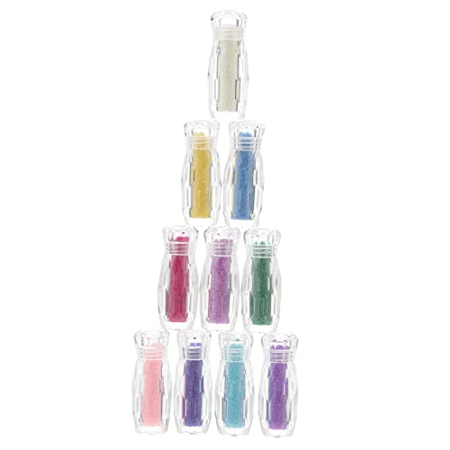 SAFIGLE Flaschen Nagelperlen Mikrokugeln für Nageldesign Dekoration Diy Nail Art Zubehör Einfach Anzuwenden Lagern für Anfänger und Profis von SAFIGLE