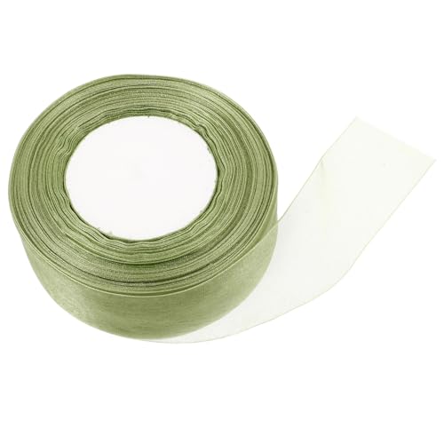 SAFIGLE Geschenkverpackungsband Blumenranke Braut Haarschmuck Transparentes Band Organzaband Mit Draht Dekoration Weihnachtsband Satinband Organza Chiffonband Olivgrün SAFIGLE Geschenkverpackungsband Blumenranke Braut Haarschmuck Transparentes Band Organzaband Mit Draht Dekoration Weihnachtsband Satinband Organza Chiffonband Olivgrün von SAFIGLE