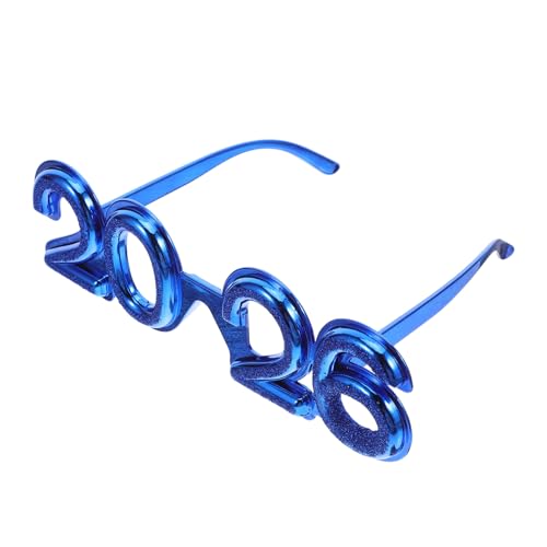 SAFIGLE Glitzernde Partybrille mit Auffälliger Funkelndes Foto-requisit für Silvester Abschlussfeiern und Festliche Anlässe Unisex Dekoration in Leuchtendem Blau von SAFIGLE