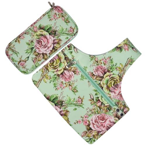 SAFIGLE Große Häkel Garn Aufbewahrungstasche mit Mehreren Fächern Langlebige Reißfeste Handtasche für Strickzubehör und DIY Nadel organizer für Handarbeitsprojekte von SAFIGLE