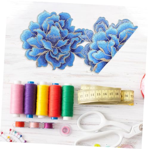 SAFIGLE Großer Bestickter Blumenspitzen stoffflicken ohne Kleber zum Aufnähen Langlebiger Jeans reparatur patch Dekorative Blume zum Verzieren von Kleidern Taschen Jacken und Mehr von SAFIGLE