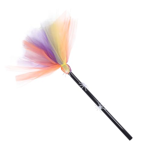 SAFIGLE Halloween Hexenbesen aus Polyester mit Leuchtendem Spinnennetz Leichtes Cosplay Besen Accessoire für Halloween Partydekoration und Hexenkostüm Zubehör Langlebig und SAFIGLE Halloween Hexenbesen aus Polyester mit Leuchtendem Spinnennetz Leichtes Cosplay Besen Accessoire für Halloween Partydekoration und Hexenkostüm Zubehör Langlebig und von SAFIGLE