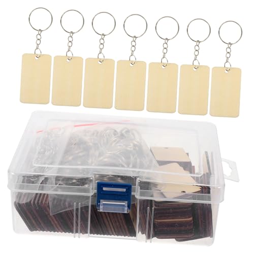 SAFIGLE Holz Schlüsselanhänger Rechteckig Blanko DIY Anhänger zum Bemalen Gravieren Holzschmuck Zubehör Leicht Glatt Langlebig für Kreative Bastelideen SAFIGLE Holz Schlüsselanhänger Rechteckig Blanko DIY Anhänger zum Bemalen Gravieren Holzschmuck Zubehör Leicht Glatt Langlebig für Kreative Bastelideen von SAFIGLE