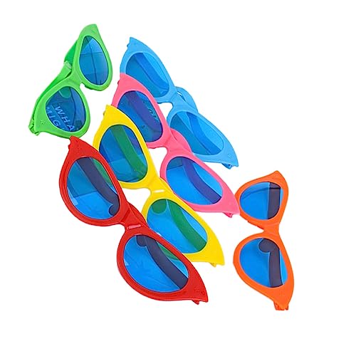 SAFIGLE Innovative Partybrille Übergroß Rund Lustige Brille Für Dekoration Foto-requisiten Zufällige Farbe von SAFIGLE