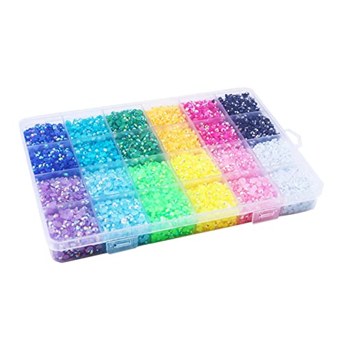 SAFIGLE Jelly Resin Nail Art Fächer Box Mit DIY Schmuck Für Fingernägel Transparentes Zubehör Für Maniküre Und Nailart Designs von SAFIGLE