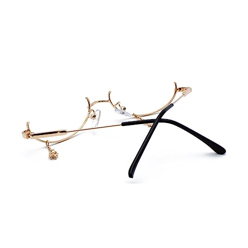 SAFIGLE Lustige Glas-requisite Für Partys Und Karneval Brille Ohne Linse Kreativer Metallrahmen Zum Fotografieren SAFIGLE Lustige Glas-requisite Für Partys Und Karneval Brille Ohne Linse Kreativer Metallrahmen Zum Fotografieren von SAFIGLE