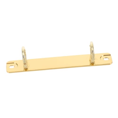 SAFIGLE Metall Ringbuchmechanik Schraubverschluss Abnehmbar DIY Buchbinderinge Stabil für Lose Notizbuch Planer Zubehör Gold von SAFIGLE