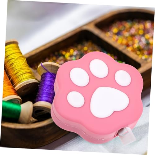 SAFIGLE Mini Maßband Katze Cartoon Stil Tragbares Verschleißfestes Körpermaßband mit Klarer Messung Sicher und Langlebig für Bekleidungs Körpermessungen Unterwegs Zufällige Farbe von SAFIGLE
