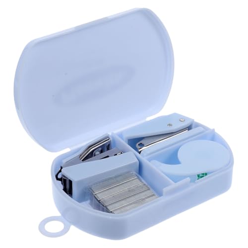 SAFIGLE Multifunktionaler Handwerkzeugkasten mit Bürohefter Hand klebebandabroller und Scrapbooking Tape Cutter Tragbar Praktisch Geeignet für Bastelarbeiten und Schreibtischgebrauch von SAFIGLE