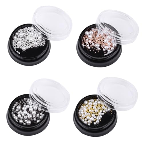 SAFIGLE Nagelkunst Perlen für Maniküre Imitationsperlen und Stahlperlen Dekoration DIY Zubehör für Vielseitig Einsetzbar für Nageldesign SAFIGLE Nagelkunst Perlen für Maniküre Imitationsperlen und Stahlperlen Dekoration DIY Zubehör für Vielseitig Einsetzbar für Nageldesign von SAFIGLE