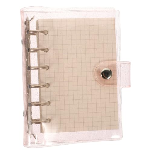 SAFIGLE PVC Sechsloch Flash Crystal Binder Abnehmbares Ringbuch Notizbuch mit Kariertem Einlegeblatt Kleines Scrapbook für Schüler Tragbares Handliches Journal SAFIGLE PVC Sechsloch Flash Crystal Binder Abnehmbares Ringbuch Notizbuch mit Kariertem Einlegeblatt Kleines Scrapbook für Schüler Tragbares Handliches Journal von SAFIGLE