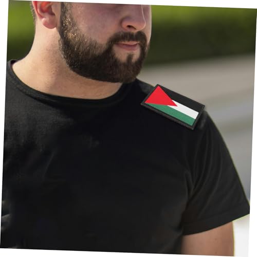 SAFIGLE Palästina Flaggen Patch mit Besticktes Armband Abzeichen Vielseitiger Aufnäher für Rucksäcke Kleidung Taschen Patriotisches Accessoire für Gestaltung SAFIGLE Palästina Flaggen Patch mit Besticktes Armband Abzeichen Vielseitiger Aufnäher für Rucksäcke Kleidung Taschen Patriotisches Accessoire für Gestaltung von SAFIGLE