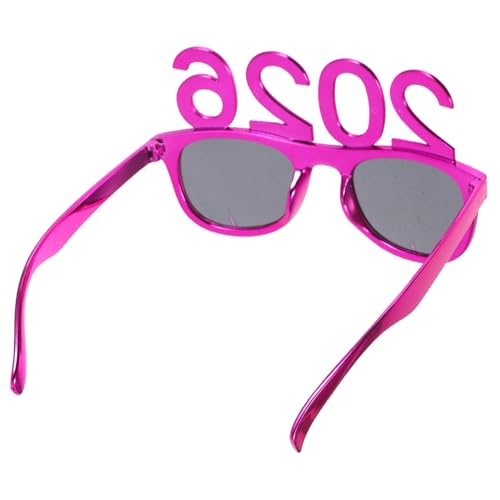 SAFIGLE Party Brille mit Retro Design Bunte Fassung Leichte und Robuste Festliche Feierbrille für Silvester Abschlussfeier und Gruppenfoto Accessoire von SAFIGLE