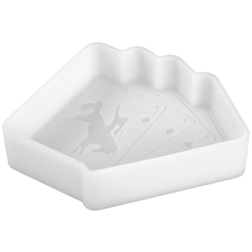 SAFIGLE Poker Silikonform für Epoxidharz DIY Basteln Flexible Glatte Gießform für Anhänger Dekorative Ornamente Sichere Silikonform für Handgemachte Schmuck Dekorationsprojekte von SAFIGLE