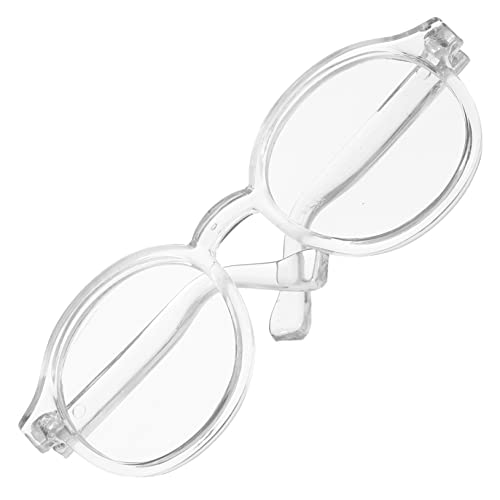 SAFIGLE Puppenbrille Modebrillen Minispielzeug für Kinder Stoffhunde für Kinder Gläser Kinderspielzeug stilvolles Brillenspielzeug Brille für Puppe Baby Requisiten schmücken Plastik von SAFIGLE