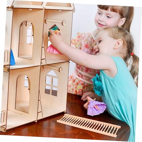 SAFIGLE Puppenhaus Geländer Holz Handlauf Miniatur Zaun mit Feinen Details Authentisches Möbelzubehör für Vielseitige Dekoration Einfach zu Montieren für DIY Puppenhaus Gestaltung SAFIGLE Puppenhaus Geländer Holz Handlauf Miniatur Zaun mit Feinen Details Authentisches Möbelzubehör für Vielseitige Dekoration Einfach zu Montieren für DIY Puppenhaus Gestaltung von SAFIGLE