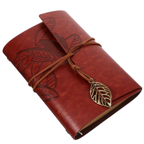 SAFIGLE Reise Notizbuch PU Leder Vintage Stil Nachfüllbarer Planer Tragbares Tagebuch für Büro Schule Zuhause Geeignet für Mitarbeiter Schüler Lehrer von SAFIGLE
