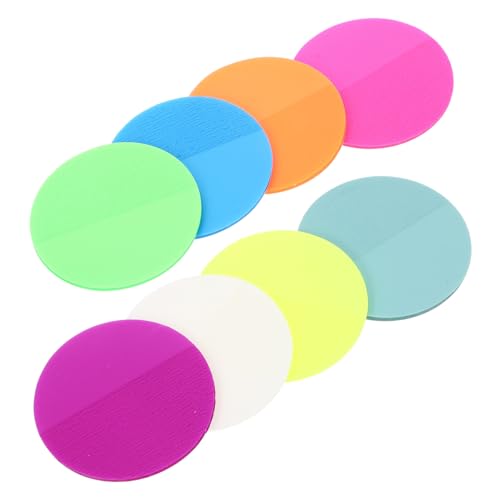 SAFIGLE Runde Klare Haftnotizen Farben Multifunktionale Selbstklebende Memo Pads Wiederverwendbar Praktisch für Büro Schule Studium von SAFIGLE