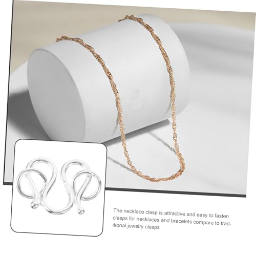 SAFIGLE Silber Schmuckverschluss für DIY Armbänder und Halsketten Feine Politur Langlebig Einfach zu Montieren Vielseitig Einsetzbar Modisch und Komfortabel für Damen und Herren SAFIGLE Silber Schmuckverschluss für DIY Armbänder und Halsketten Feine Politur Langlebig Einfach zu Montieren Vielseitig Einsetzbar Modisch und Komfortabel für Damen und Herren von SAFIGLE