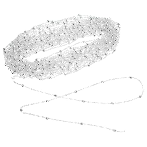 SAFIGLE Silberne Rollkette für Schmuckherstellung Dünne Halskettenkette zum Selbermachen DIY Schmuckketten für Halsketten Armbänder und Accessoires Hautfreundlich und Langlebig SAFIGLE Silberne Rollkette für Schmuckherstellung Dünne Halskettenkette zum Selbermachen DIY Schmuckketten für Halsketten Armbänder und Accessoires Hautfreundlich und Langlebig von SAFIGLE