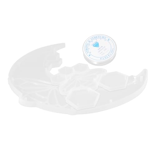 SAFIGLE Silikonform Mond Biene Anhänger Gießform für Epoxidharz DIY Resin Kunsthandwerk Flexible Langlebige Harzform für Individuelle Anhänger und Wohnaccessoires von SAFIGLE