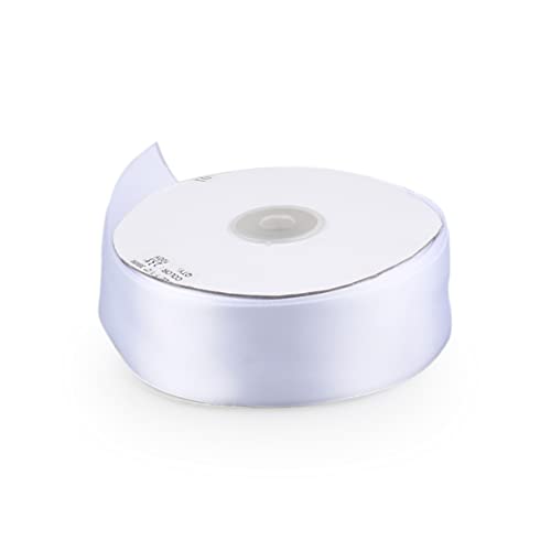 SAFIGLE Solid Grosgrain Geschenkband Weiß Robustes Geschenkverpackungsband für Bastelprojekte Hochzeiten Partys und Dekorative Schleifen für und Dekorationen von SAFIGLE