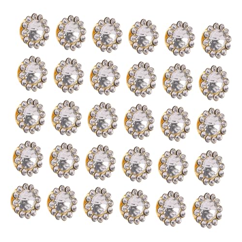 SAFIGLE Sonnenblumen Glas Strassknöpfe Weiß Runde Schmucksteine Zum Aufnähen DIY Schmuck Basteln Kleidung Verzierung Zubehör SAFIGLE Sonnenblumen Glas Strassknöpfe Weiß Runde Schmucksteine Zum Aufnähen DIY Schmuck Basteln Kleidung Verzierung Zubehör von SAFIGLE