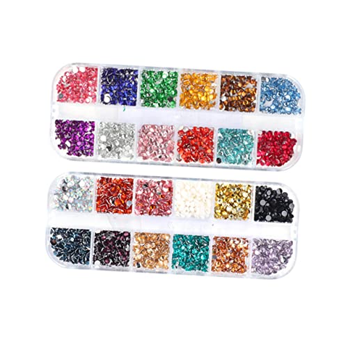 SAFIGLE Strasssteine Nagelkunst Dekoration Boxen mit Bunten Nail Art Accessoires für Maniküre und DIY Nageldesign für Partys und SAFIGLE Strasssteine Nagelkunst Dekoration Boxen mit Bunten Nail Art Accessoires für Maniküre und DIY Nageldesign für Partys und von SAFIGLE