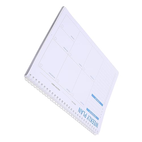 SAFIGLE Tagesplaner Notizbuch mit Spiralförmiger Bindung Wöchige Agenda für Büro Schule und Reisen Schreibheft für Organisation und Planung von SAFIGLE