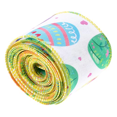 SAFIGLE Themenband mit Drahtkante Breit Dekoratives Geschenkband für Bastelarbeiten und Verpackungen für Ostern Partys und Kreative DIY Projekte SAFIGLE Themenband mit Drahtkante Breit Dekoratives Geschenkband für Bastelarbeiten und Verpackungen für Ostern Partys und Kreative DIY Projekte von SAFIGLE