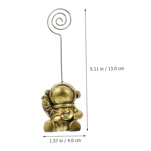 SAFIGLE Vintage und Resin Astronaut Tisch Halter Memo Clip Kartenhalter für Home Party Büro Dekoration SAFIGLE Vintage und Resin Astronaut Tisch Halter Memo Clip Kartenhalter für Home Party Büro Dekoration von SAFIGLE