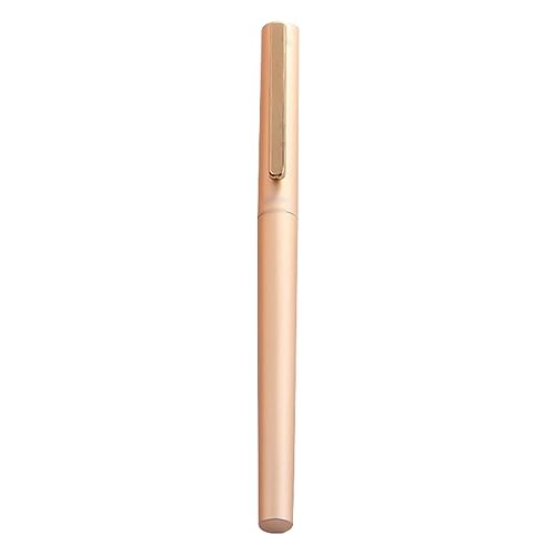 Kugelschreiber Neutralstift Signature Pen 0,5 Schwarzer Tintenstift Schreibstift mit Stiftclip Stiftkappe for Unterschriften und den Alltag (Color : Gold A) von SAFWEL