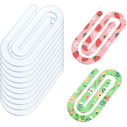 20 Stück Sublimations-Büroklammern, Acryl, 10 x 5 cm, Jumbo-Büroklammern, transparent für Wärmeübertragung, DIY-Design, Schule, Klassenzimmer, Schreibwaren, Büro, Zuhause, Geschenk, Bastelbedarf 20 Stück Sublimations-Büroklammern, Acryl, 10 x 5 cm, Jumbo-Büroklammern, transparent für Wärmeübertragung, DIY-Design, Schule, Klassenzimmer, Schreibwaren, Büro, Zuhause, Geschenk, Bastelbedarf von SAGESWA