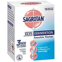 SAGROTAN® Desinfektionstücher DESINFEKTION 1-lagig weiß, 15 Tücher von SAGROTAN®