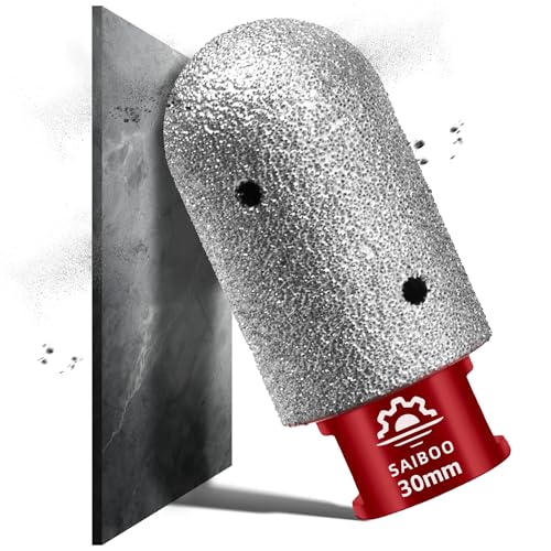 Diamant-Fingerfräs-Bit Durchmesser 30mm x M14 Gewinde zum Vergrößerung Vorhandener Löcher Formgebung Polieren Schleifen auf Keramik Fliesen Marmor Granit Arbeitsplatte, für Winkelschleifer Diamant-Fingerfräs-Bit Durchmesser 30mm x M14 Gewinde zum Vergrößerung Vorhandener Löcher Formgebung Polieren Schleifen auf Keramik Fliesen Marmor Granit Arbeitsplatte, für Winkelschleifer von SAIBOO