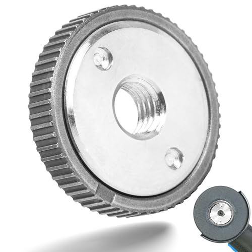 Schnellspannmutter M14 für Winkelschleifer Angle Grinder Flange Nut Trennschleifer Mutter Quick-Spannmutter Schnelle Installation Schleifscheibenwechsel Ohne Werkzeug（1x spannmutter） von SAIBOO