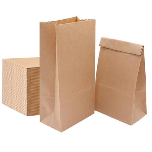 100 Stück Papiertüten Braun 22 x 12 x 7cm Kraftpapier Tüten Papier Geschenktüten Verpackungstüten Papier Brottüten Klein Wiederverwendbare Umweltfreundliche Vintage Papiertüte 100 Stück Papiertüten Braun 22 x 12 x 7cm Kraftpapier Tüten Papier Geschenktüten Verpackungstüten Papier Brottüten Klein Wiederverwendbare Umweltfreundliche Vintage Papiertüte von SAIJIAN