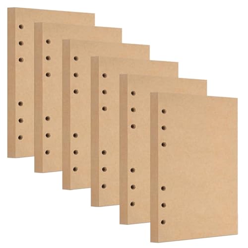 6 Pack A5 Nachfüllpapier 6 Loch Kraftpapier Papier Blanko 270 Blätter/ 540 Seiten Refill Paper Notizpapier für Ringbucheinlagen Nachfüllbar A5 Notizbuch 6 Pack A5 Nachfüllpapier 6 Loch Kraftpapier Papier Blanko 270 Blätter/ 540 Seiten Refill Paper Notizpapier für Ringbucheinlagen Nachfüllbar A5 Notizbuch von SAIJIAN