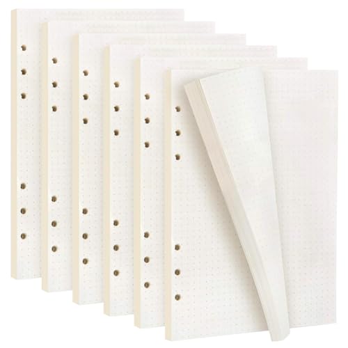 6 Pack A5 Nachfüllpapier 6 Löcher Gepunktetes Papier 270 Blätter/ 540 Seiten Refill Paper A5 Nachfülleinlagen Notizpapier für Ringbucheinlagen Nachfüllbar A5 Notizbuch 6 Pack A5 Nachfüllpapier 6 Löcher Gepunktetes Papier 270 Blätter/ 540 Seiten Refill Paper A5 Nachfülleinlagen Notizpapier für Ringbucheinlagen Nachfüllbar A5 Notizbuch von SAIJIAN