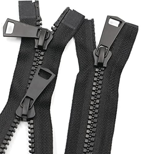 Reißverschluss, Reißverschlussschieber, 1 Stück 5# Harz-Doppelkopf-Reißverschluss, 50–200 cm Doppelschieber-Reißverschluss mit offenem Ende, schwarzer Kleidungsreißverschluss for DIY-Nähkostüm/Zelt Reißverschluss, Reißverschlussschieber, 1 Stück 5# Harz-Doppelkopf-Reißverschluss, 50–200 cm Doppelschieber-Reißverschluss mit offenem Ende, schwarzer Kleidungsreißverschluss for DIY-Nähkostüm/Zelt von SAJMAKUWLA